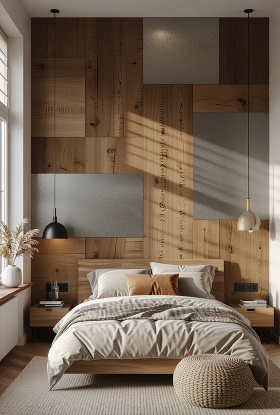 reclaimed walnut with steel