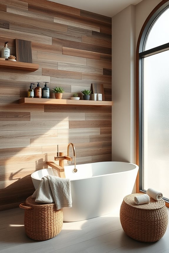 reclaimed wood adds character