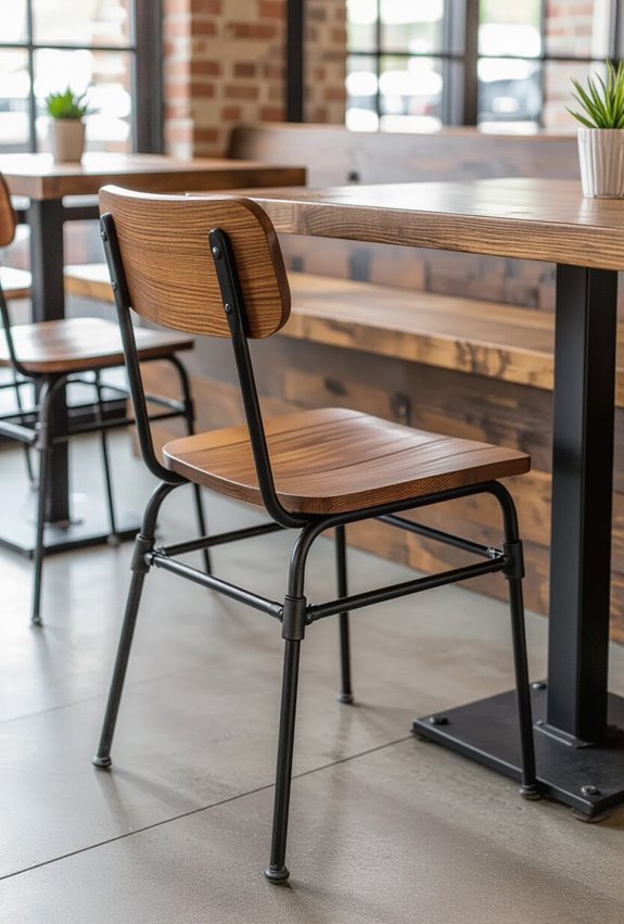 reclaimed wood and metal