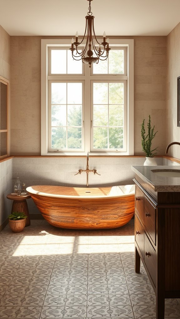 reclaimed wood bathroom charm