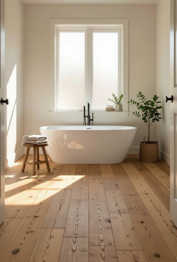 reclaimed wood bathroom charm