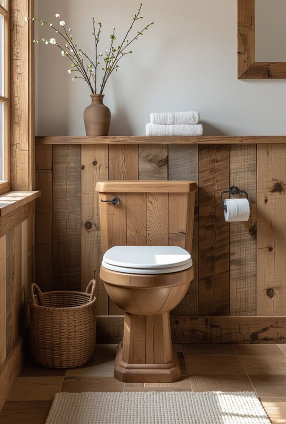 reclaimed wood rustic vanity