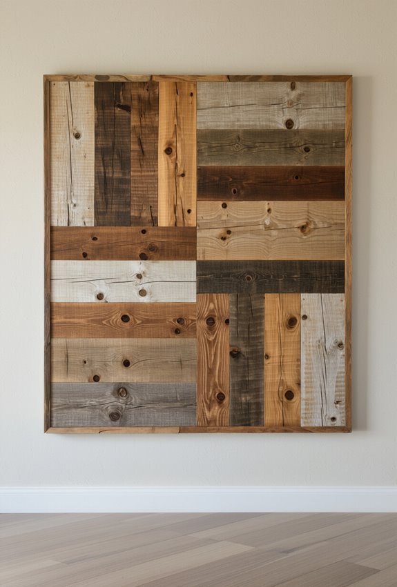 reclaimed wood rustic wallart