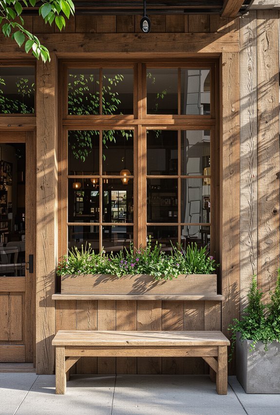 reclaimed wood warm accents