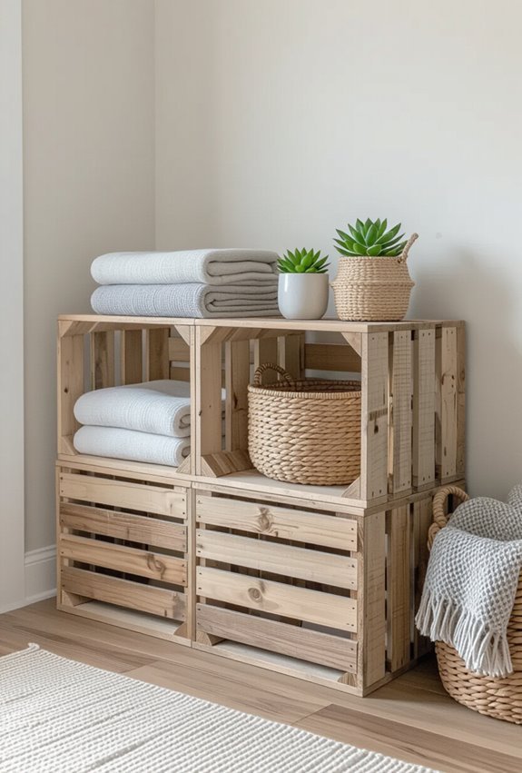recycled crates modular storage