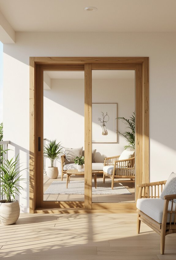 recycled teak and bamboo