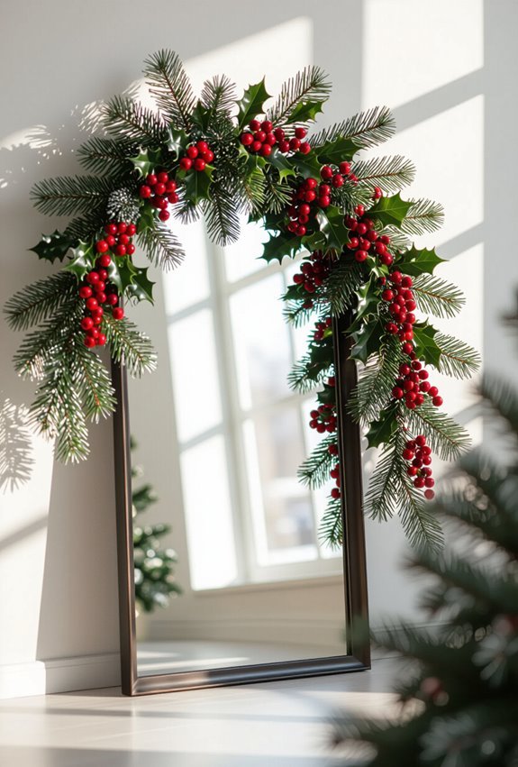 red berries and holly