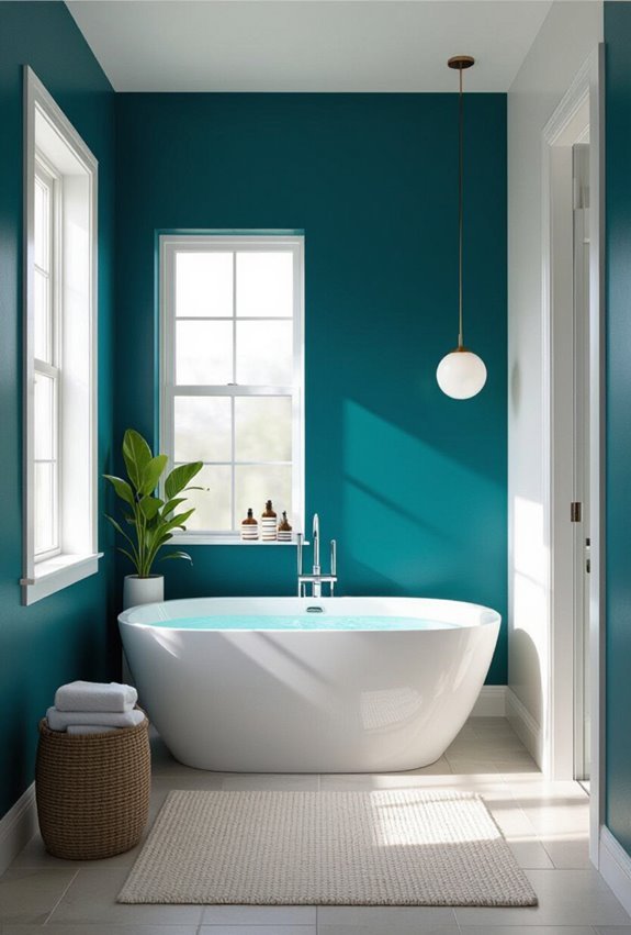 refined teal for serene luxury