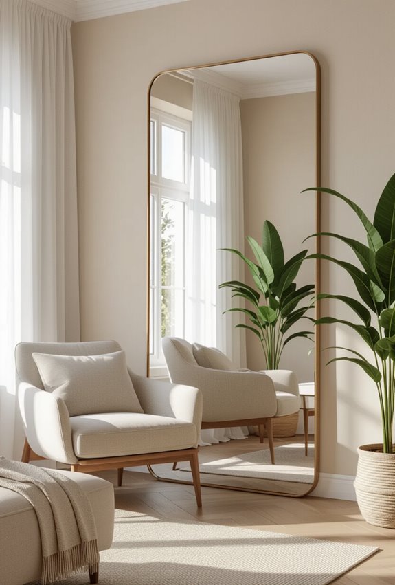 reflect cherished features with mirrors