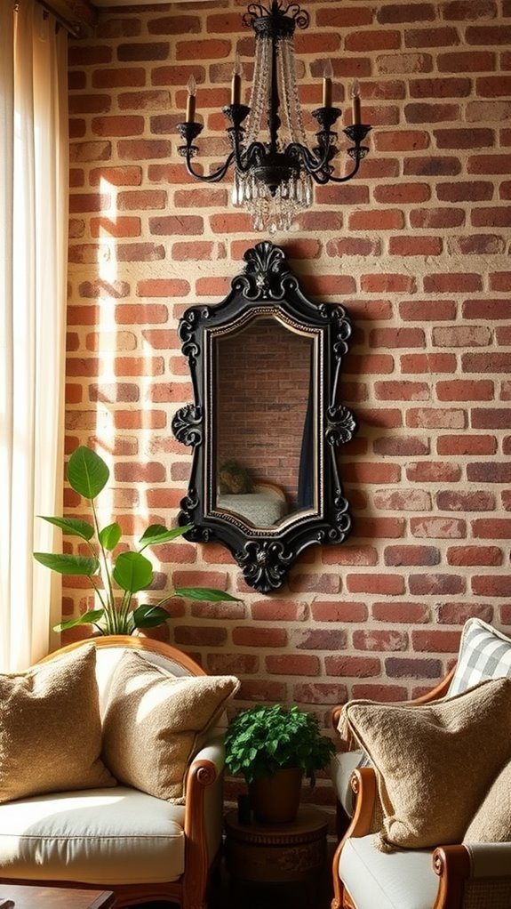 reflective charm in brick