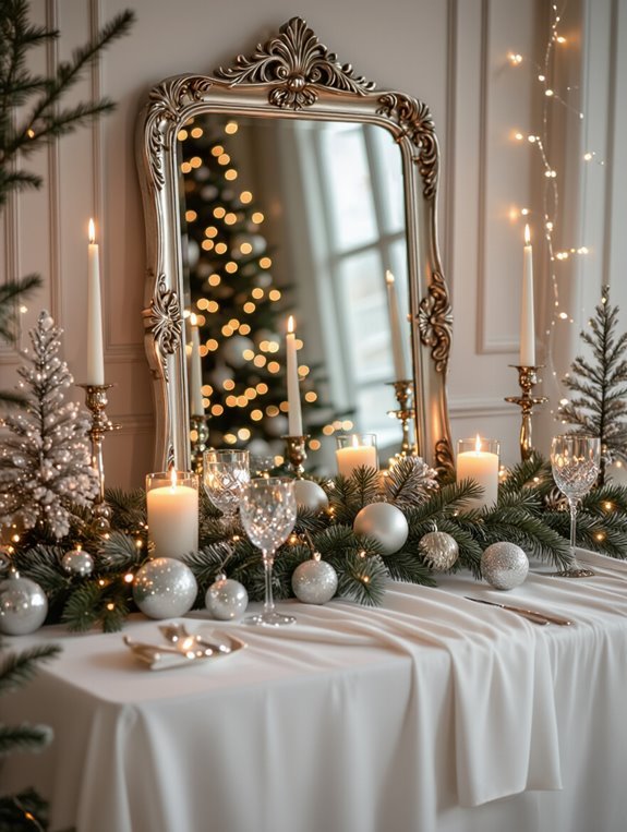 reflective decor amplifies ambiance