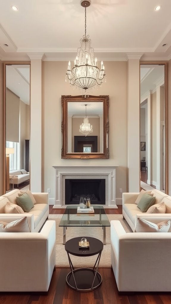 reflective design for spaciousness