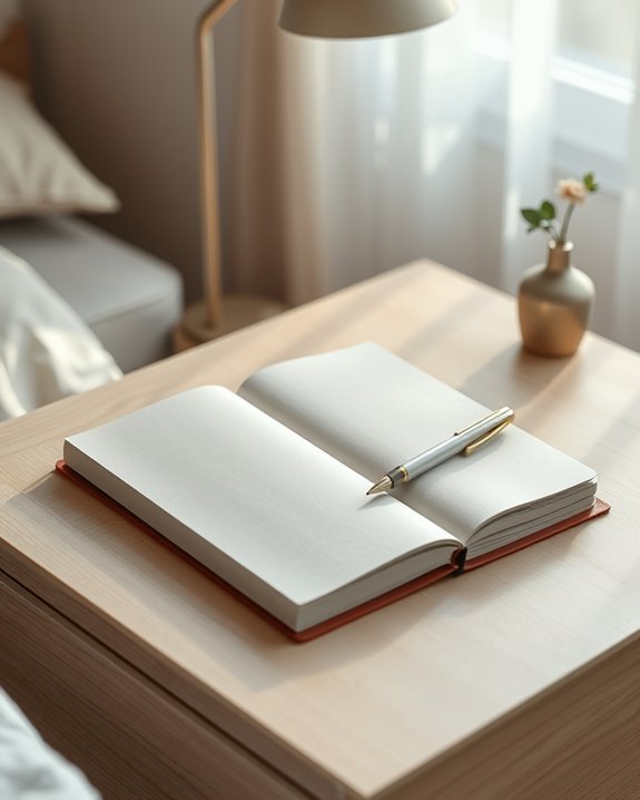 reflective journaling before sleep