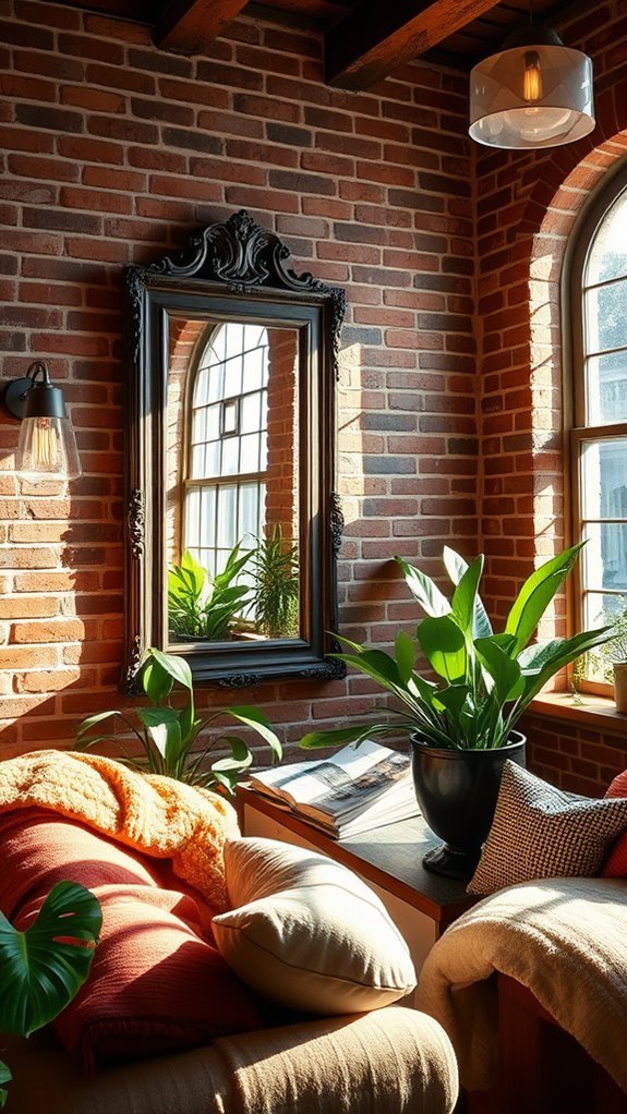 reflective surfaces enhance brightness