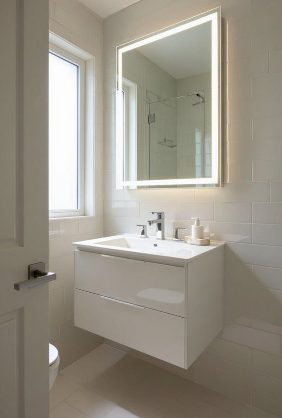reflective surfaces enhance space