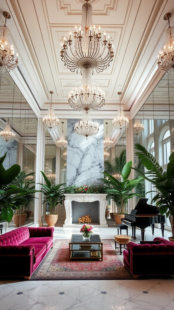 reflective surfaces expand areas