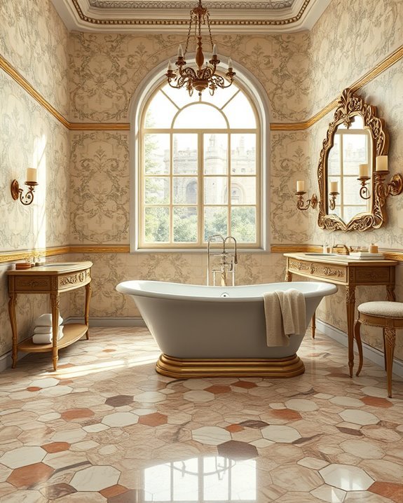 regal bathroom tile elegance