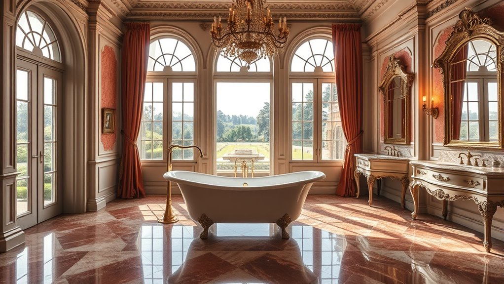 regal luxurious bathroom designs