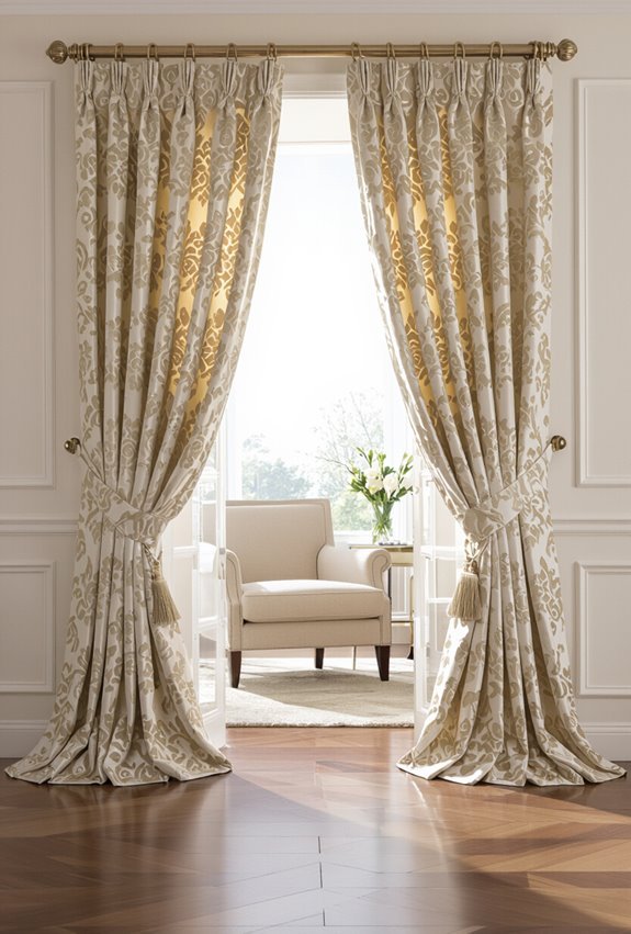 regal patterned jacquard curtains