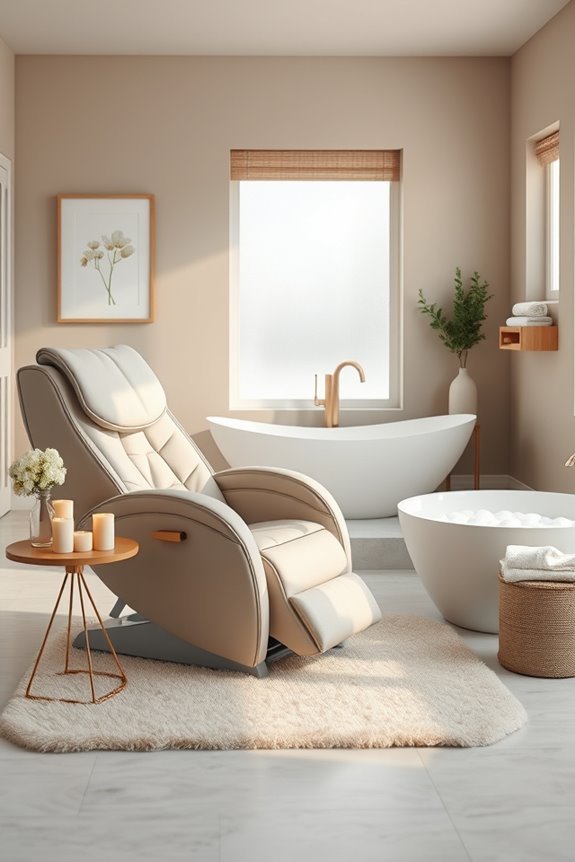relaxation sanctuary with chair