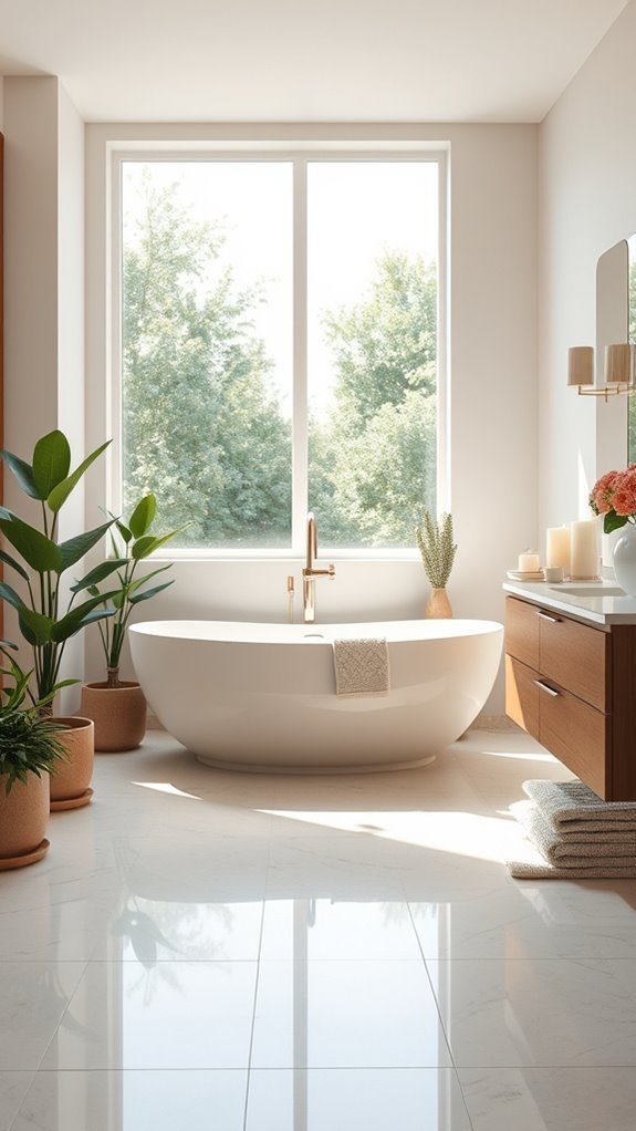 relaxing bathroom color schemes