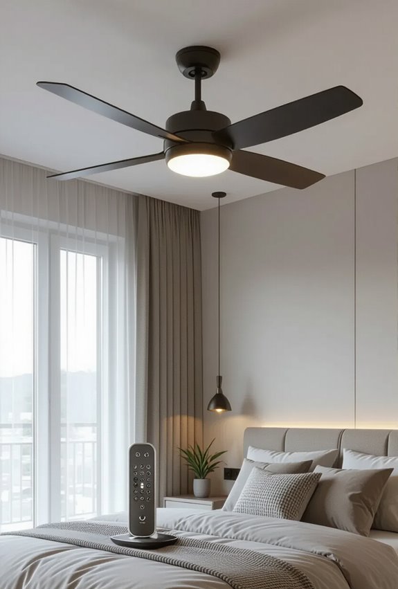 remote controlled ceiling fan features