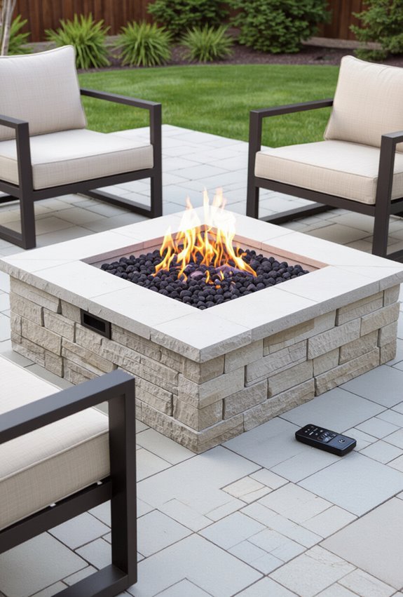 remote controlled masonry gas pit