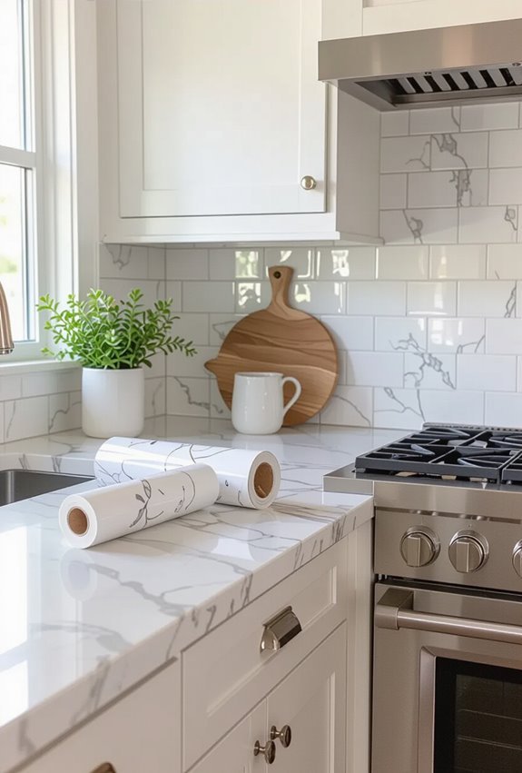 removable peel and stick backsplash