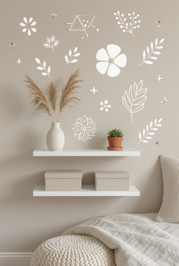 removable renter friendly decorative wall decals