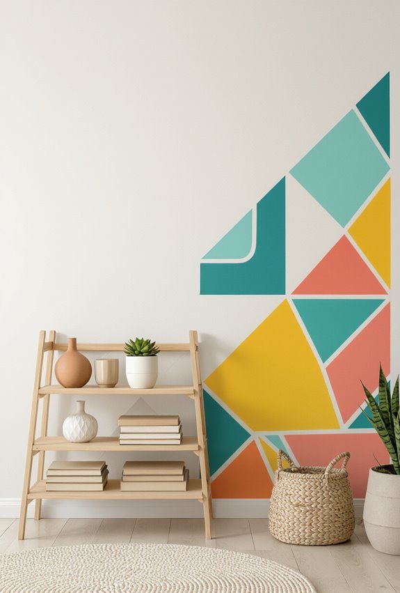 removable vibrant patterned wall decals