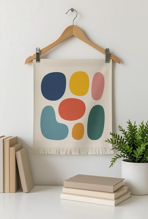 removable washable fabric wall art