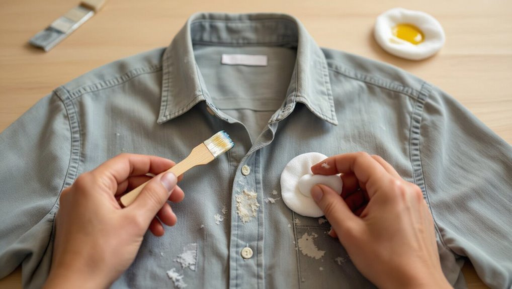 remove dried oil paint