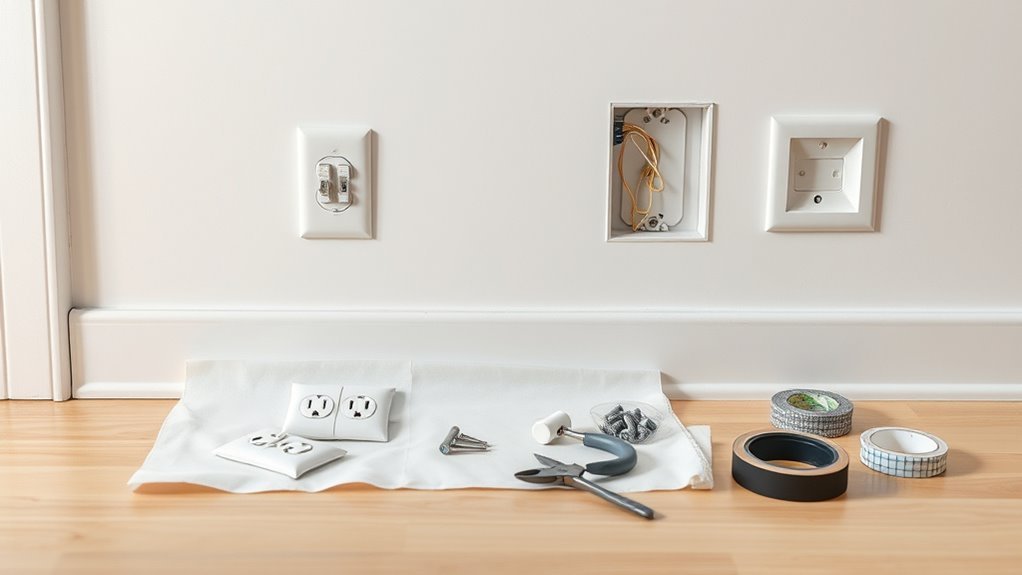 remove fixtures before painting