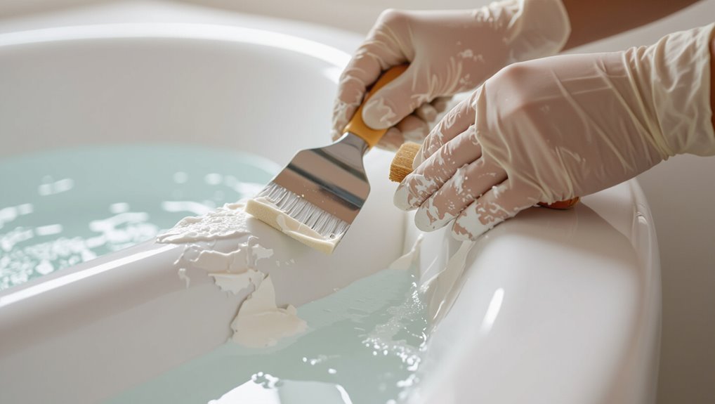 remove loose paint carefully