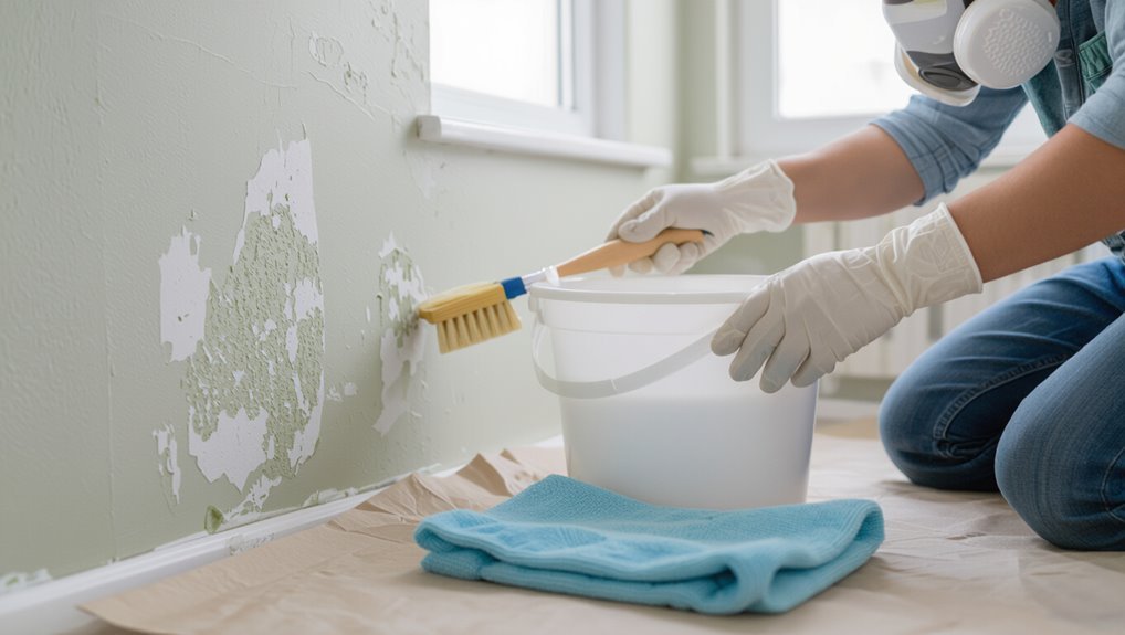 remove mold before painting