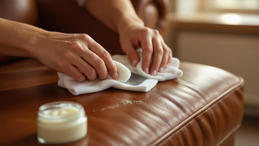 remove paint from leather