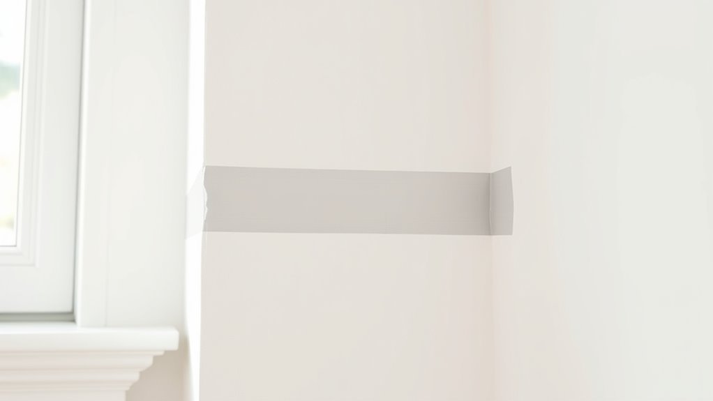 remove tape when paint is tacky