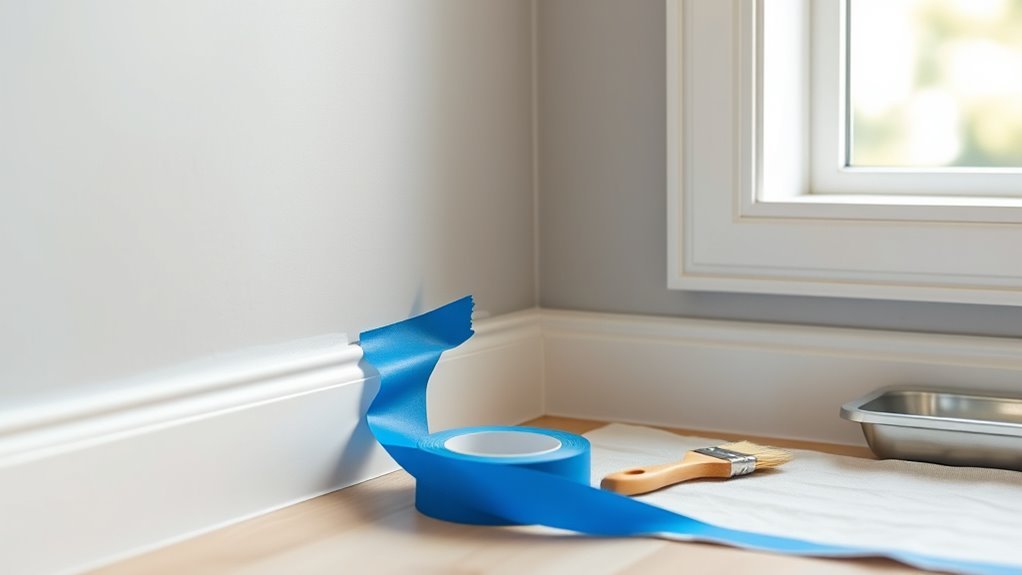 remove tape while tacky