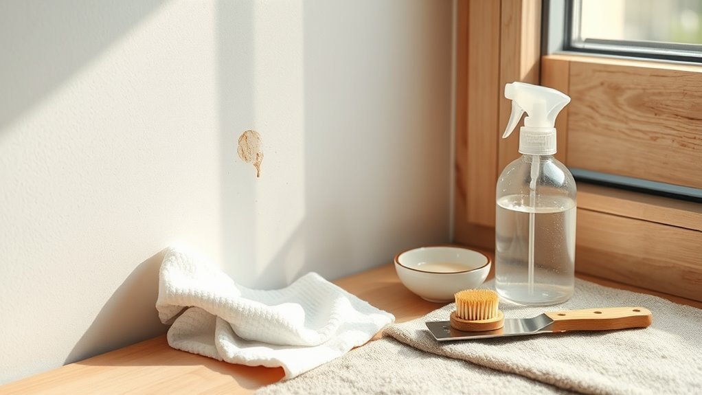 remove wet acrylic paint