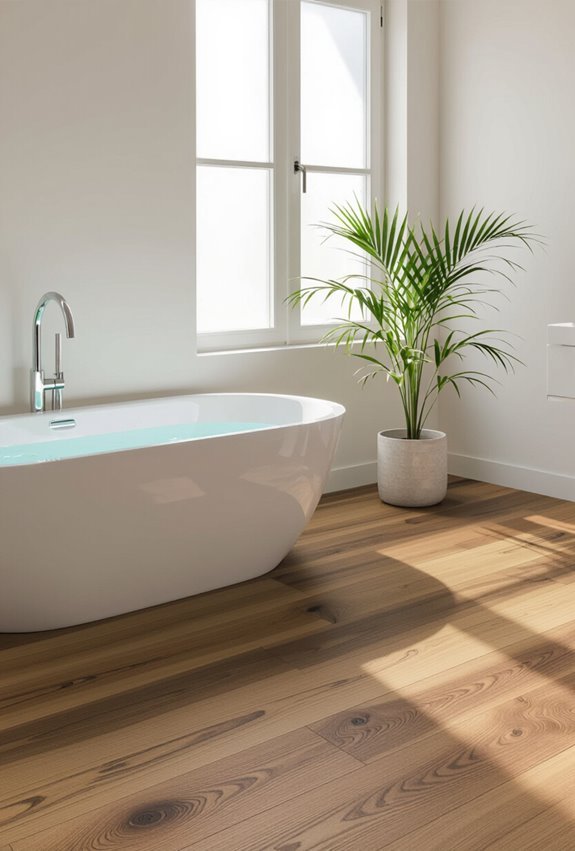 renewable luxurious palmwood bathroom flooring