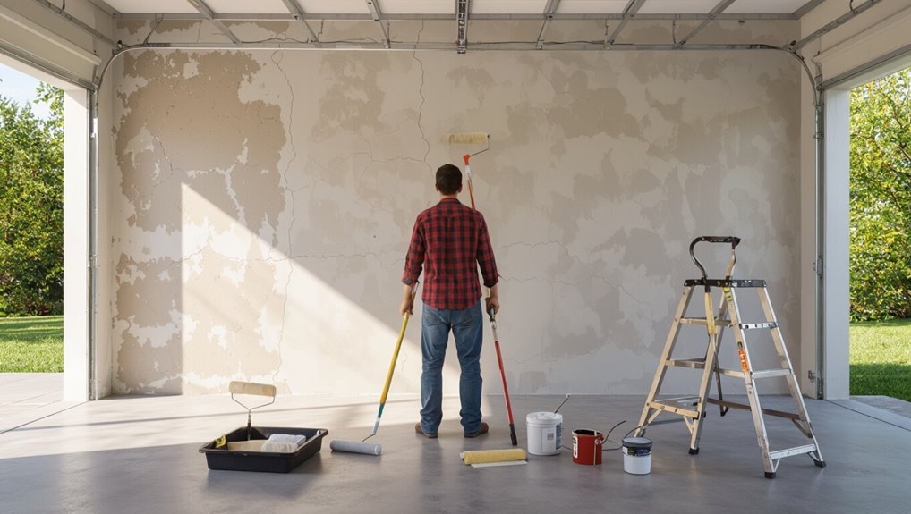 repaint garage walls regularly