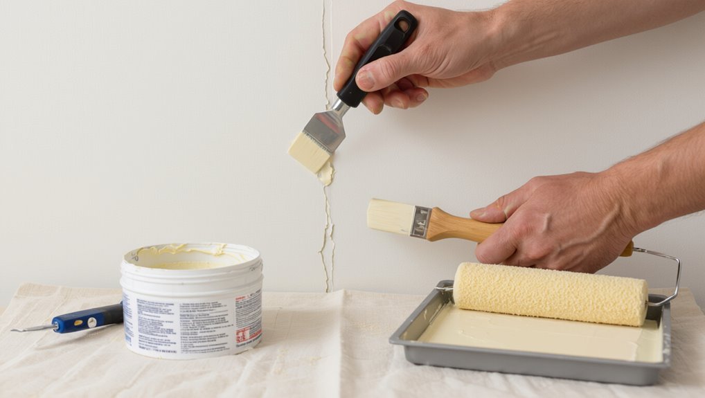 repair cracked paint efficiently