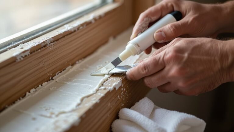 repair cracked painted caulk