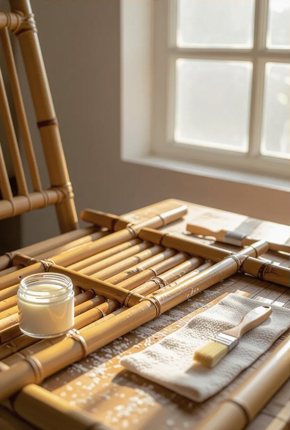 repairing cracked bamboo frames