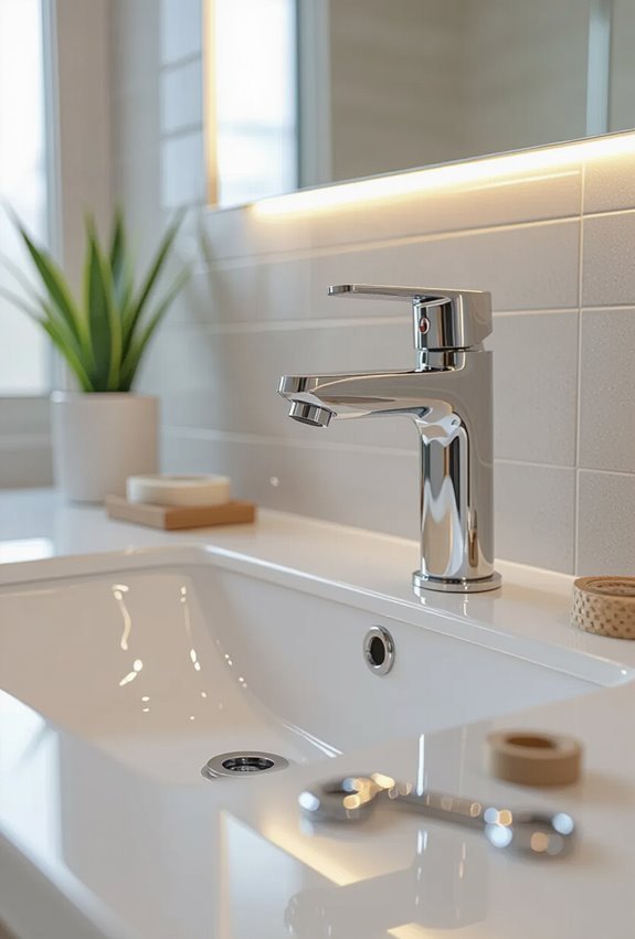 replace faucets using adapters