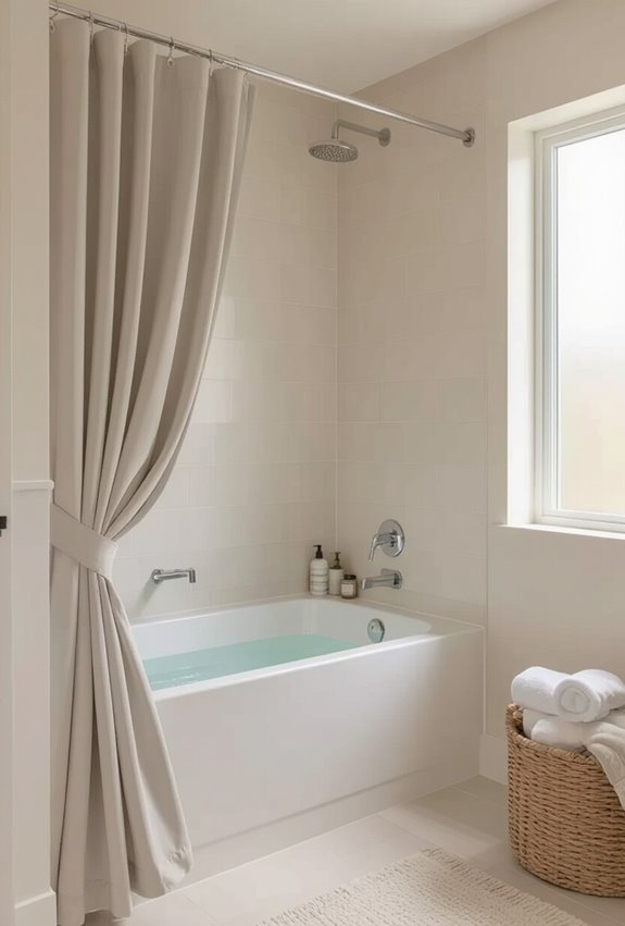 replace glass doors with curtains
