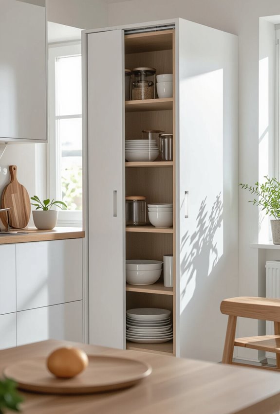 replace swinging doors with sliding