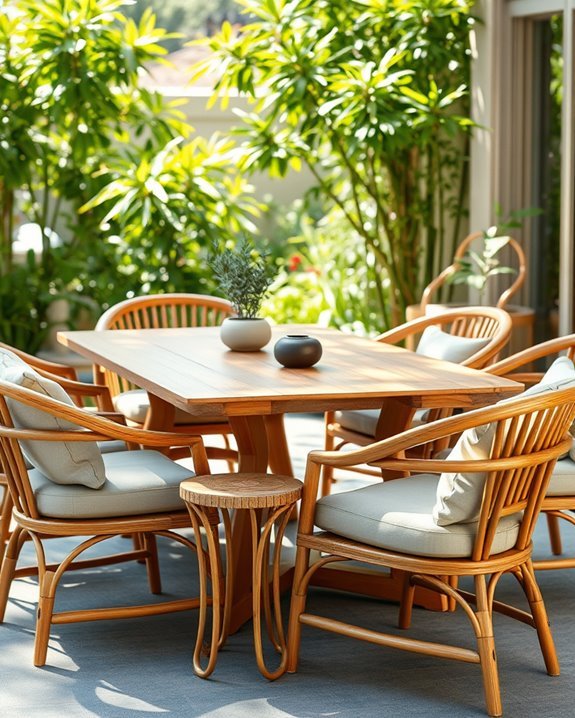 repurpose bamboo into furniture