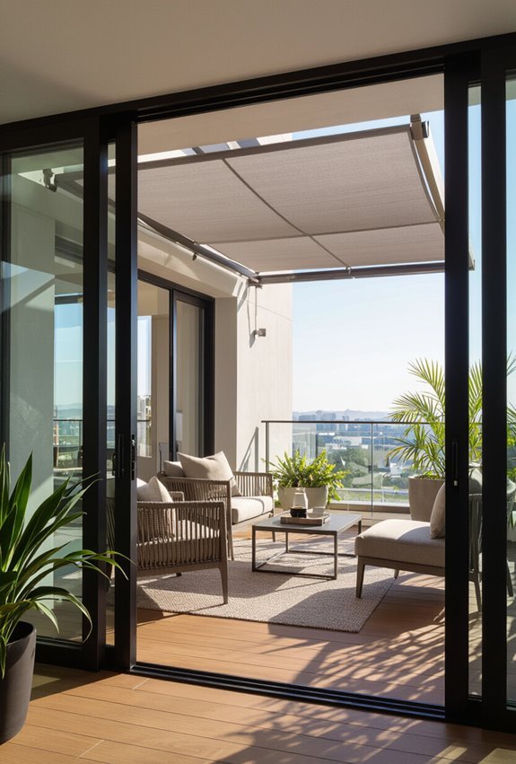 retractable awnings for balconies