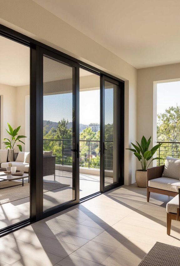 retractable magnetic screened balcony